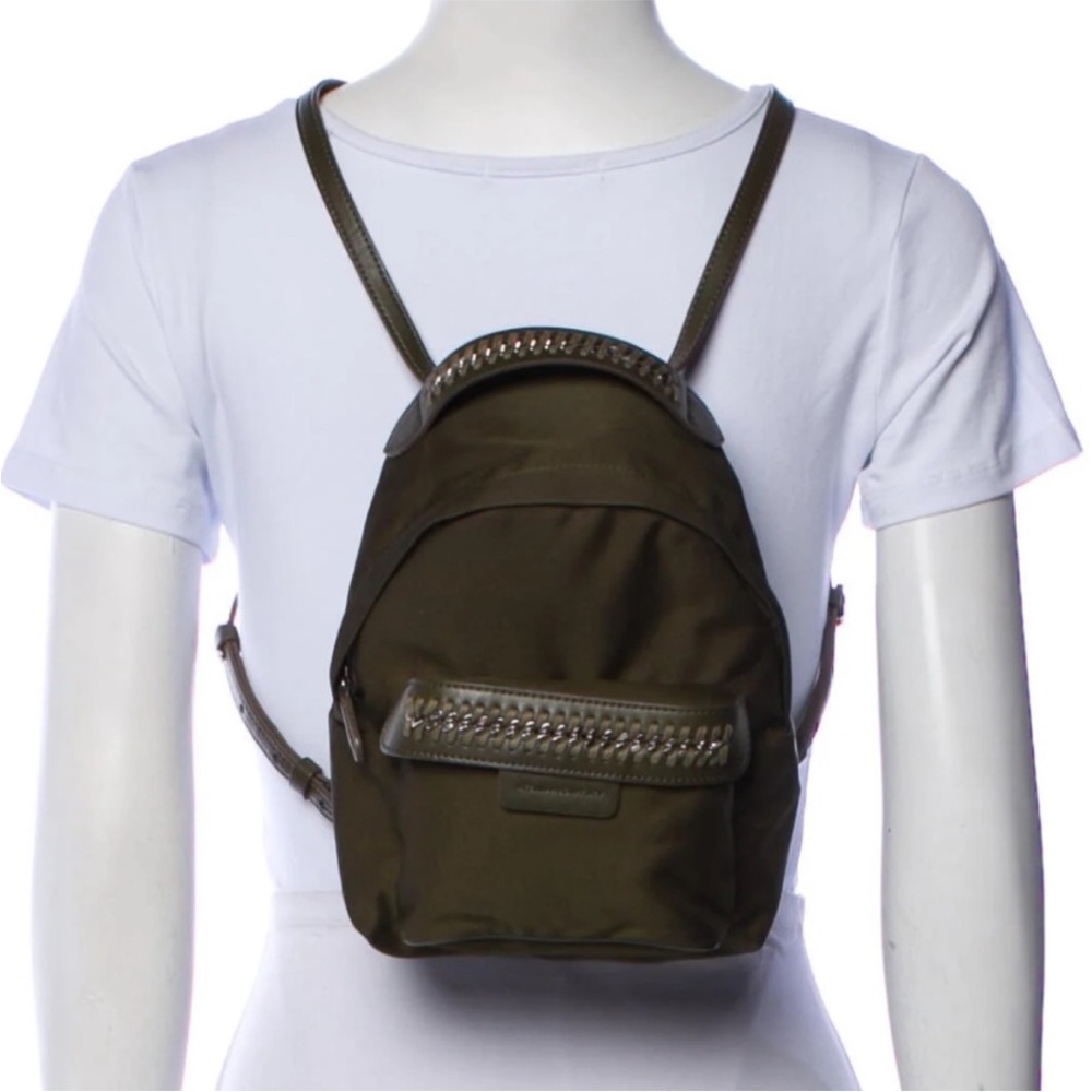 Stella McCartney Olive 🫒 Falabella mini Backpack